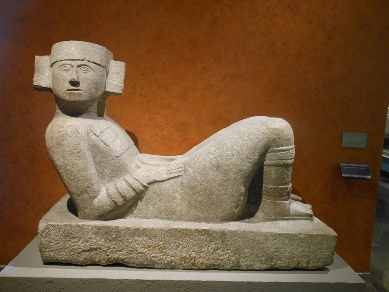 Chac Mool de Chichén Itzá — Musée national d'anthropologie de Mexico (Mexique)