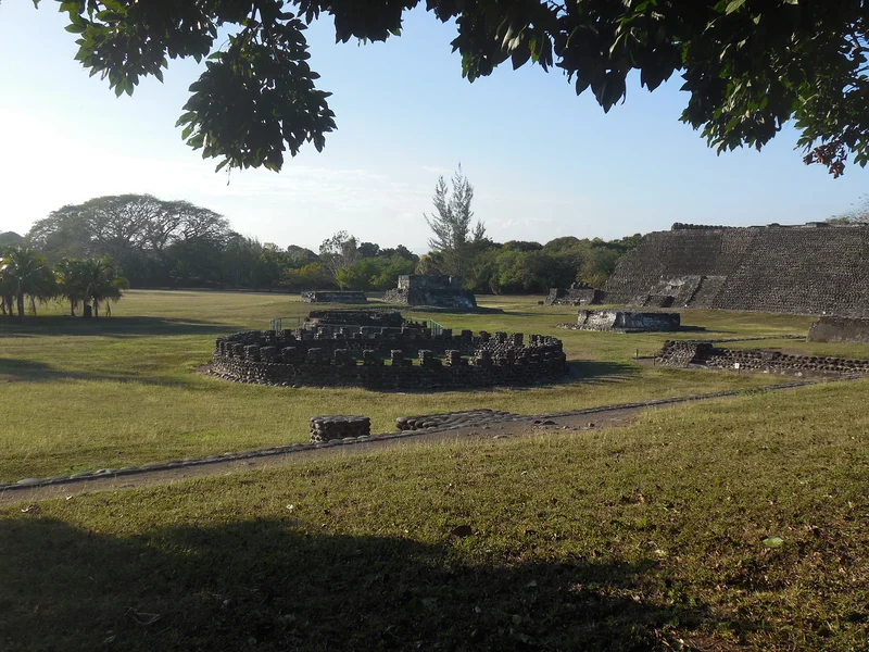 Vue sur le site archéologique de Cempoala (Mexique)
