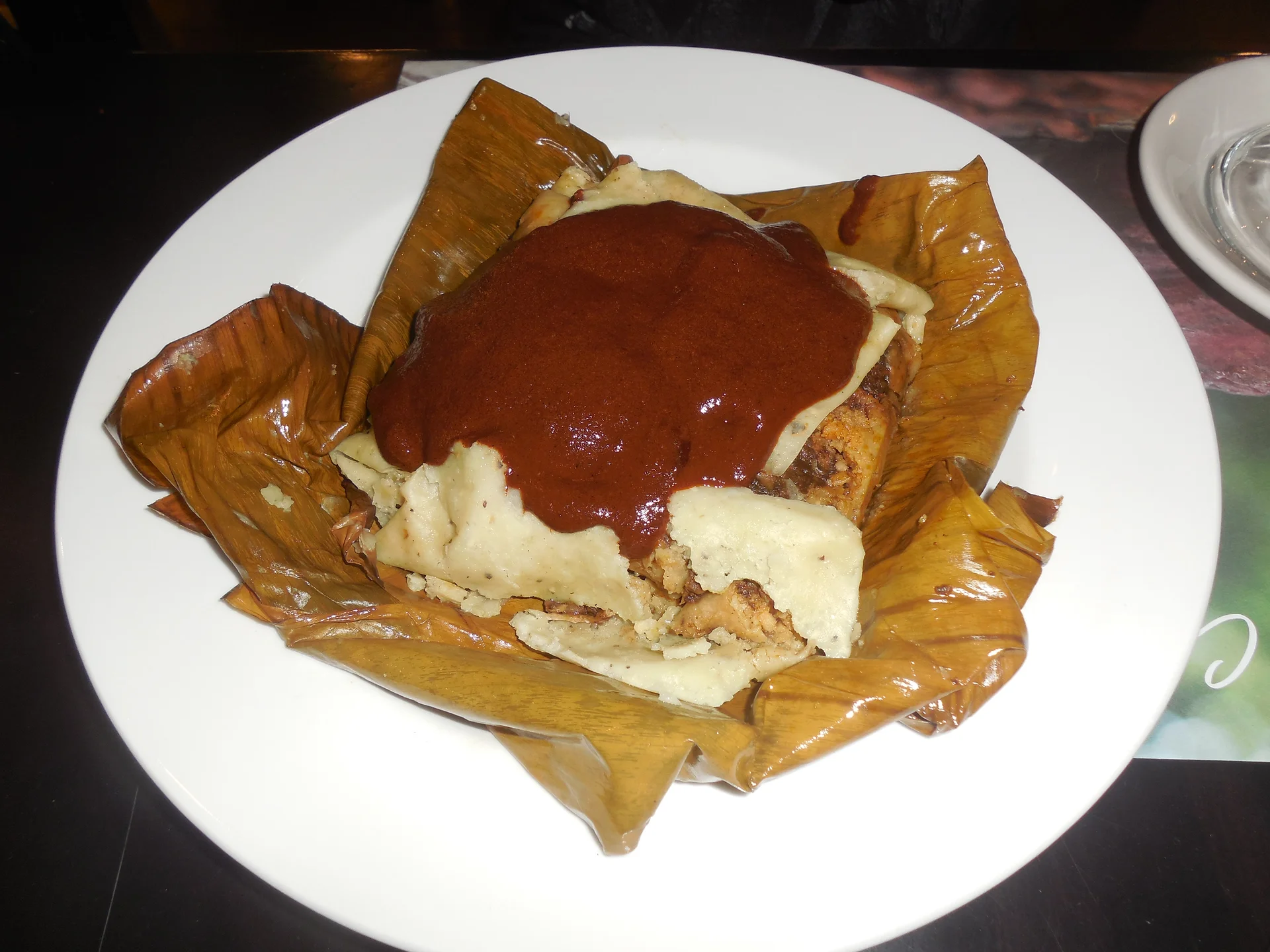 Tamal de mole (Mexique)
