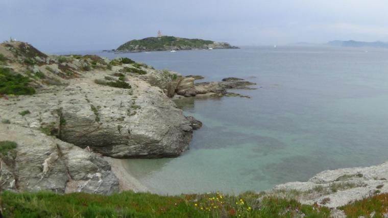 Sur l' île des Embiez dans le Var