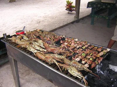 Grillades sur la plage