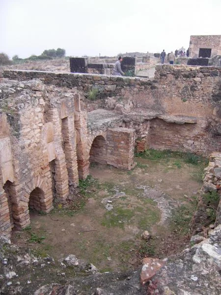 Vestiges termes — Site archéologique de Volubilis (Maroc)