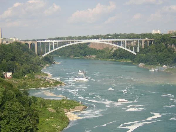 Bateaux sur la rivière Niagara — Chutes du Niagara canadiennes (Canada)