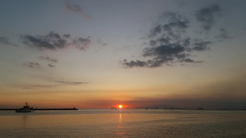 The sunset.  (Philippines)