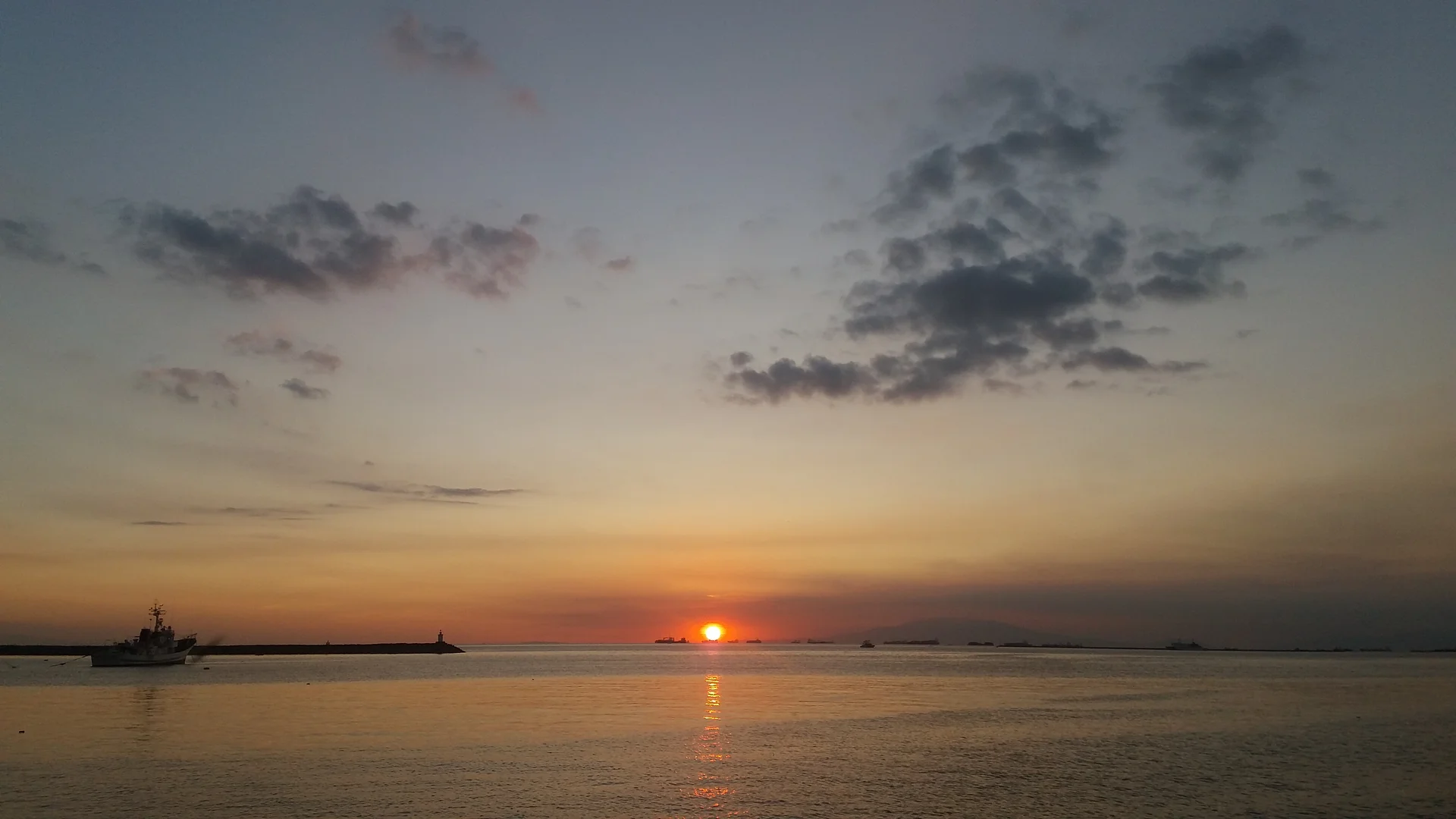 The sunset.  (Philippines)