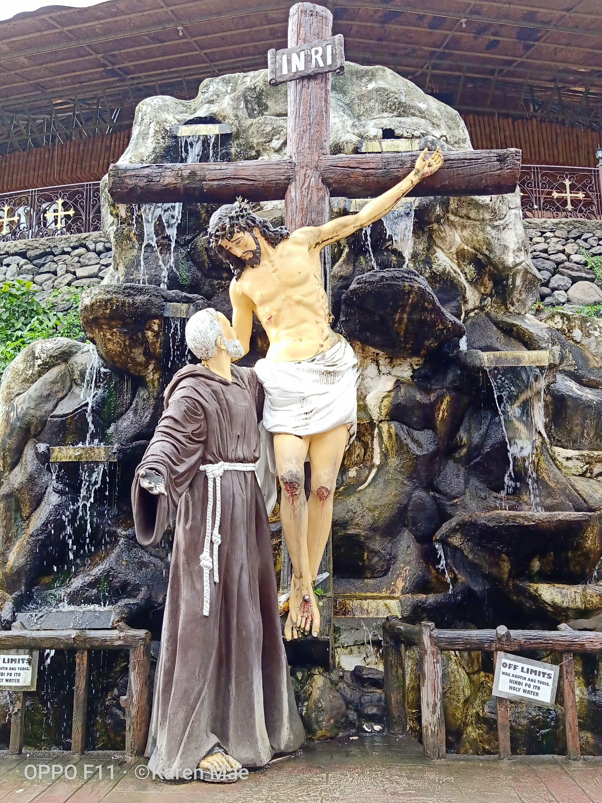 With Jesus Christ Statue  (Philippines)