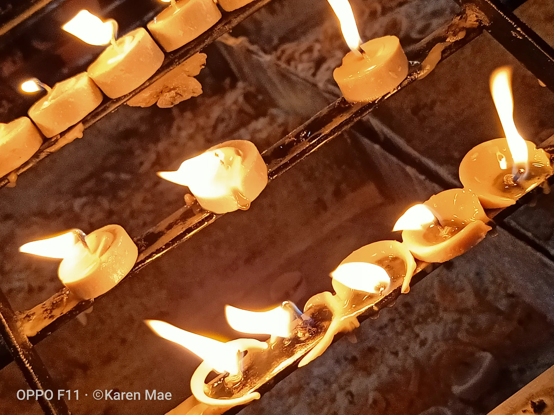 Burning candles  (Philippines)