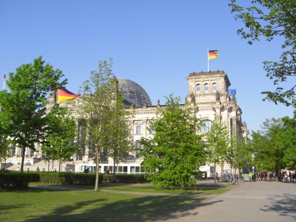 Le Reichstag, siège du parlement allemand