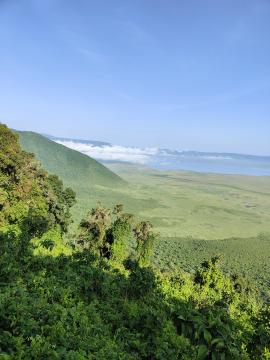 Point de vue sur le cratère