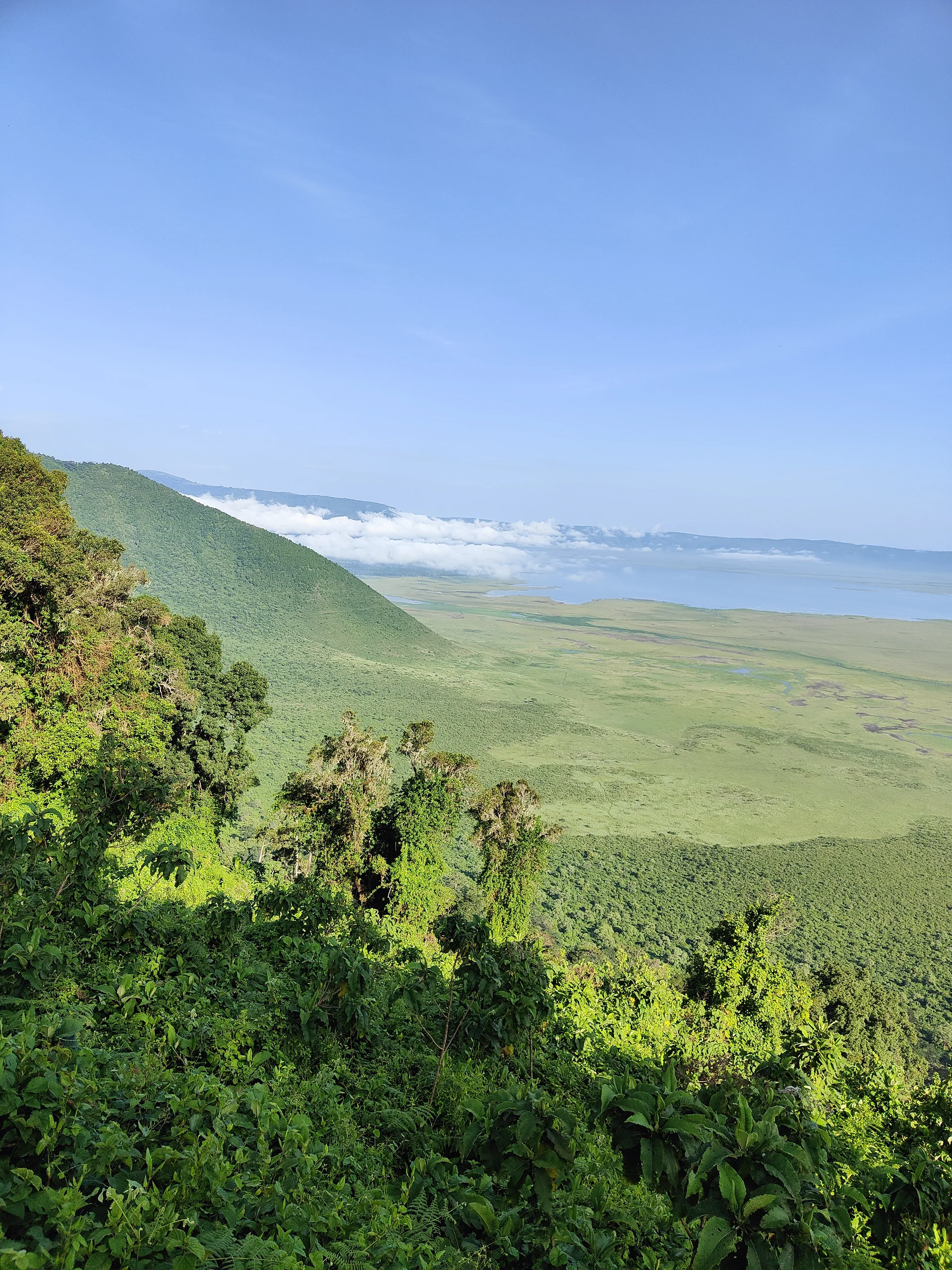 Point de vue sur le cratère