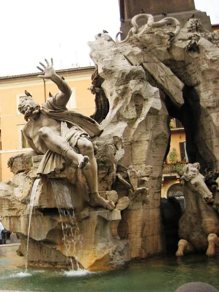 Fontana dei Quattro Fiumi — Fontaine des Quatre-Fleuves (Italie)