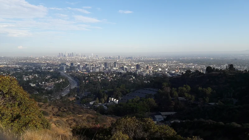 Vue depuis Mulholland drive — Universal Studios Hollywood (Etats-Unis)