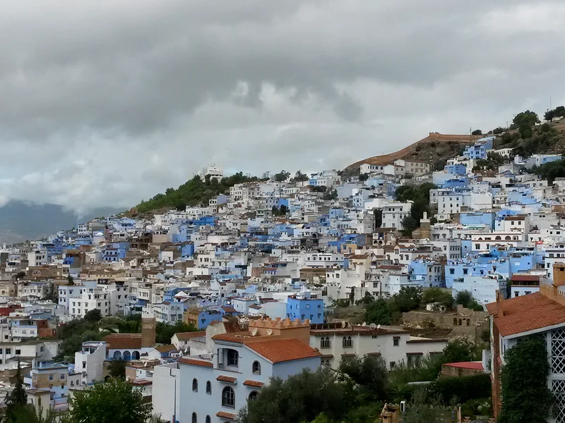 vue générale de la ville — Chefchaouen (Maroc)