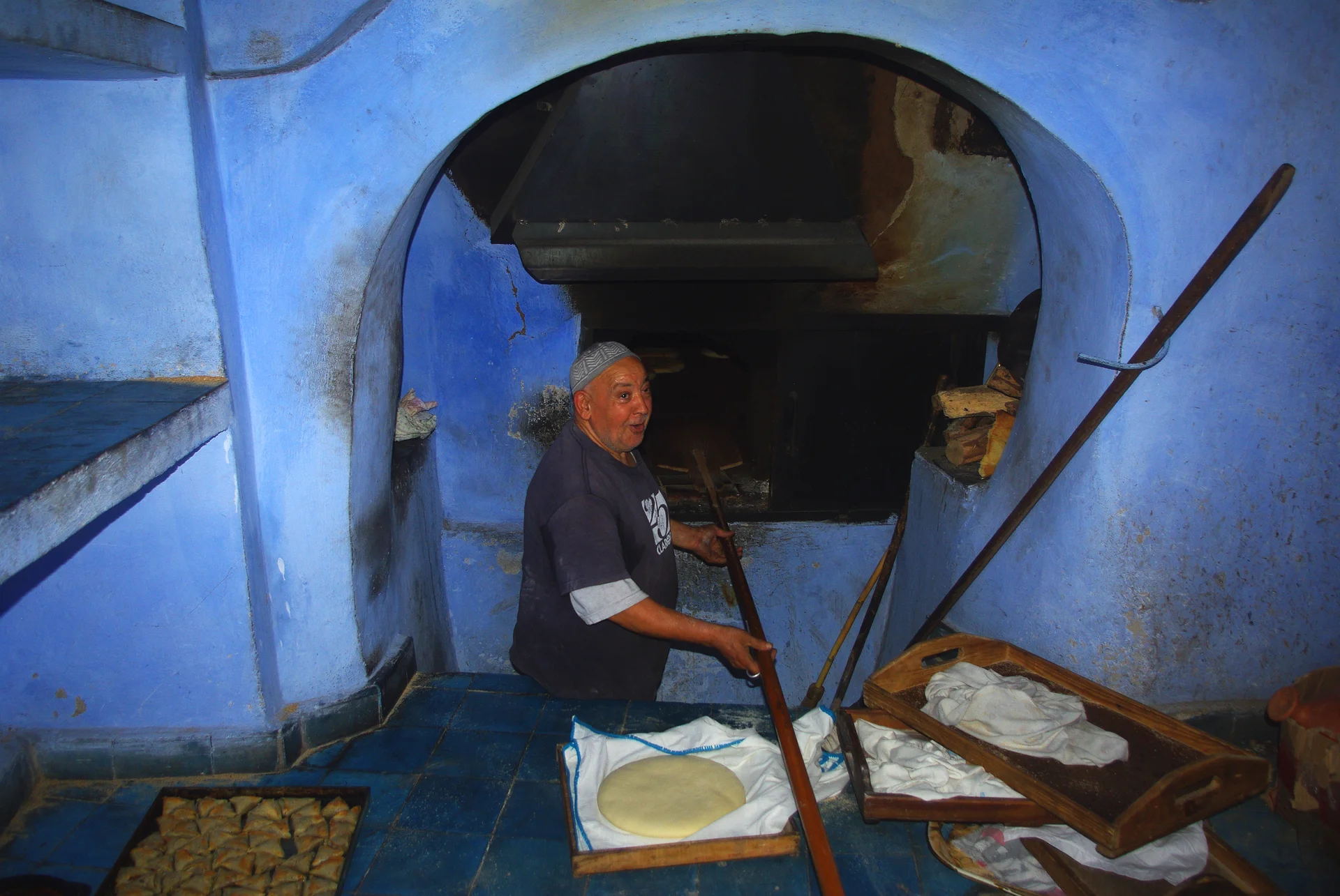 un boulanger de Chaouen — Chefchaouen (Maroc)