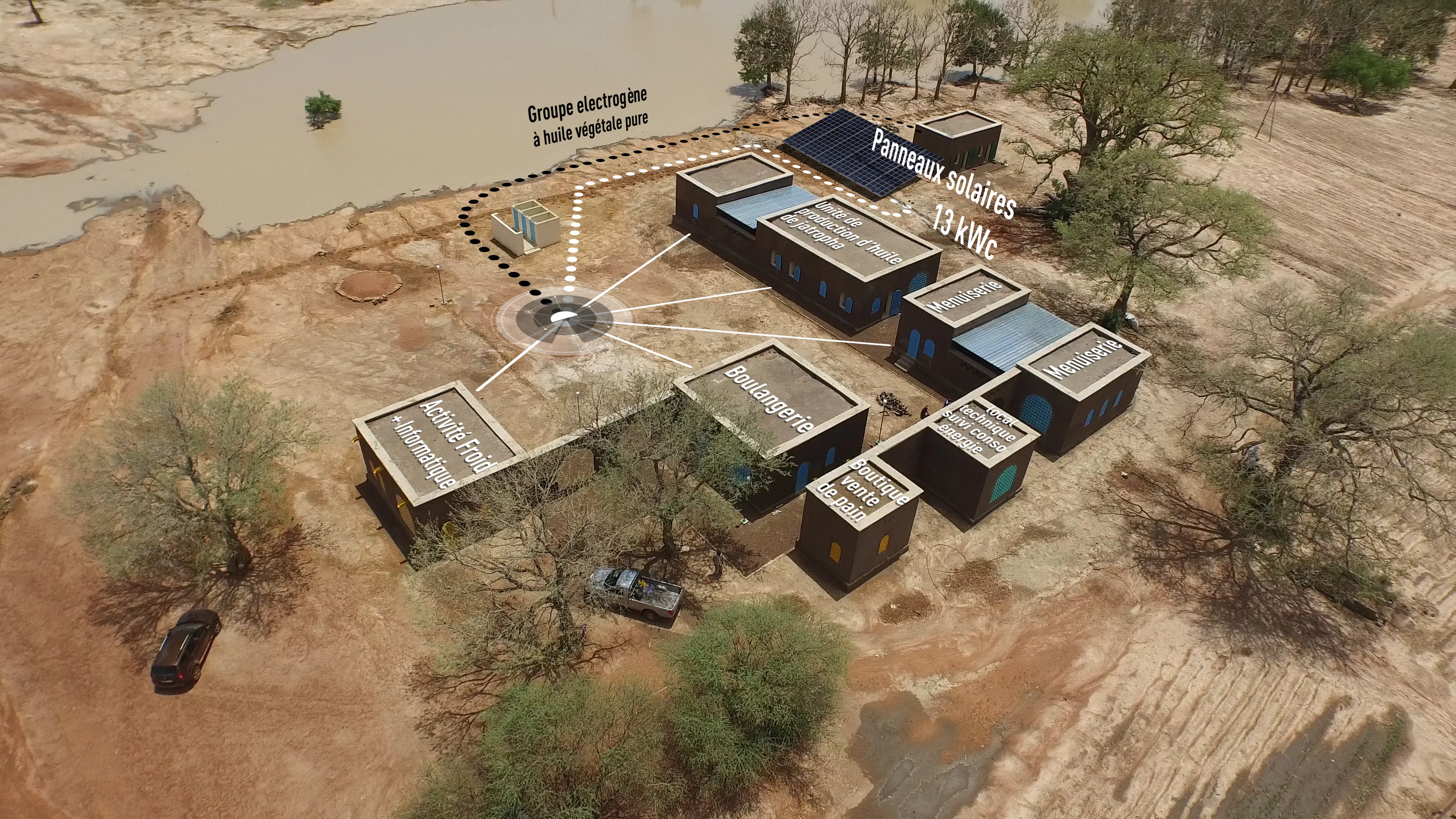 Zone d'activités électrifiée au Mali