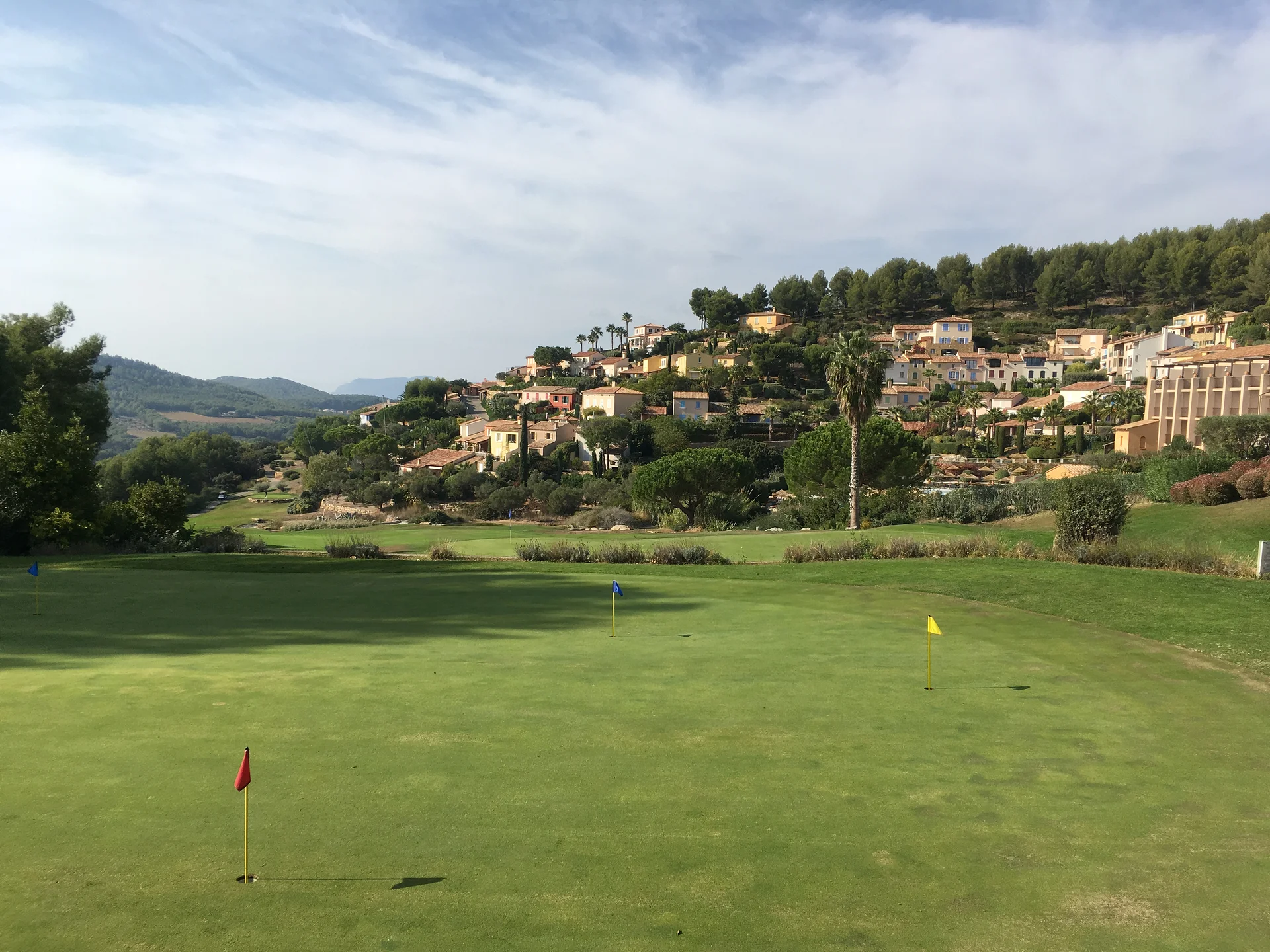 Green de practice + trou n°18 — Golf de Dolce Frégate Provence (France)