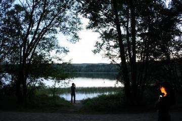 Au bord du lat de Paimpont