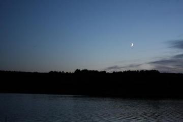 Coucher de soleil au lac de Paimpont