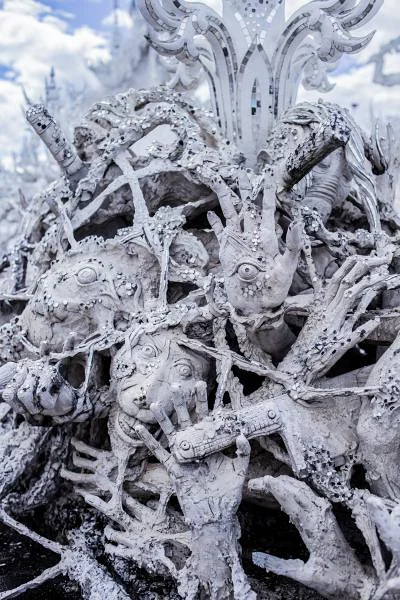 Décoration — Temple Wat Rong Khun (Thaïlande)