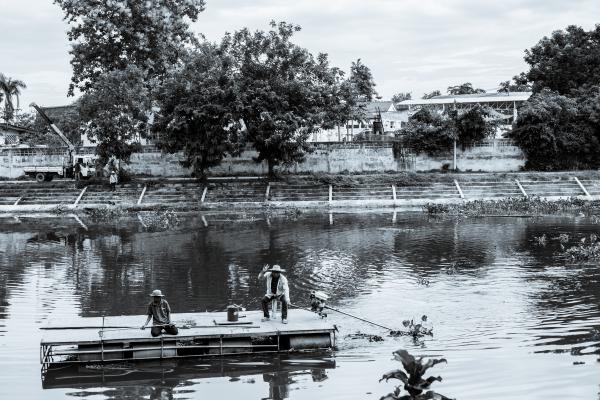 Les berges du Wang à Lampang