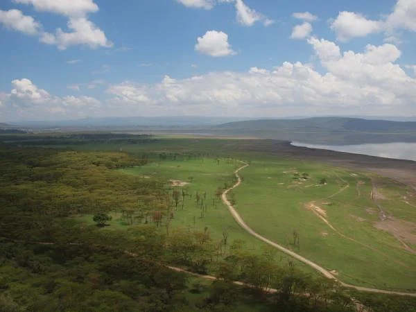 Vue aérienne — Réserve Masai Mara (Kenya)