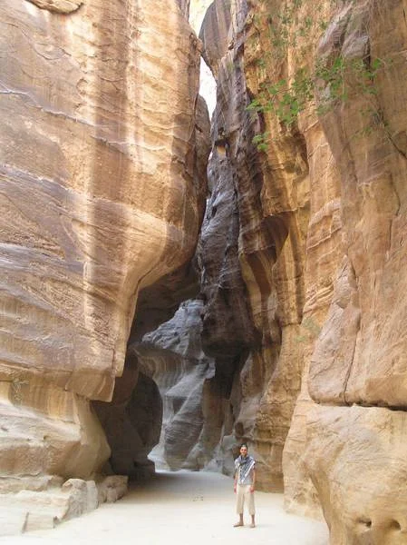 Canyon asséché — Ruines de Petra (Jordanie)