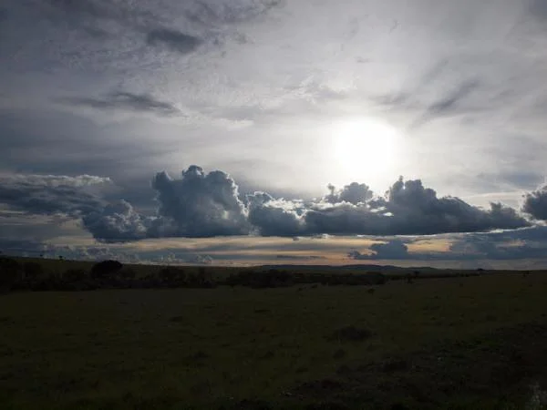 Coucher de soleil — Réserve Masai Mara (Kenya)