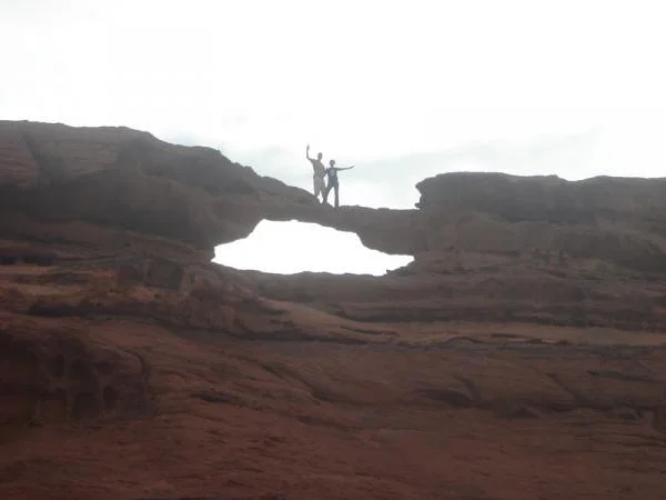Pont de roches — Wadi Rum (Jordanie)