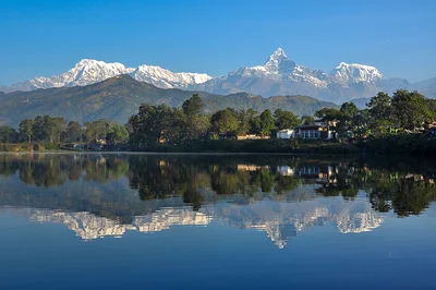 Lac Phewa à Pokhara