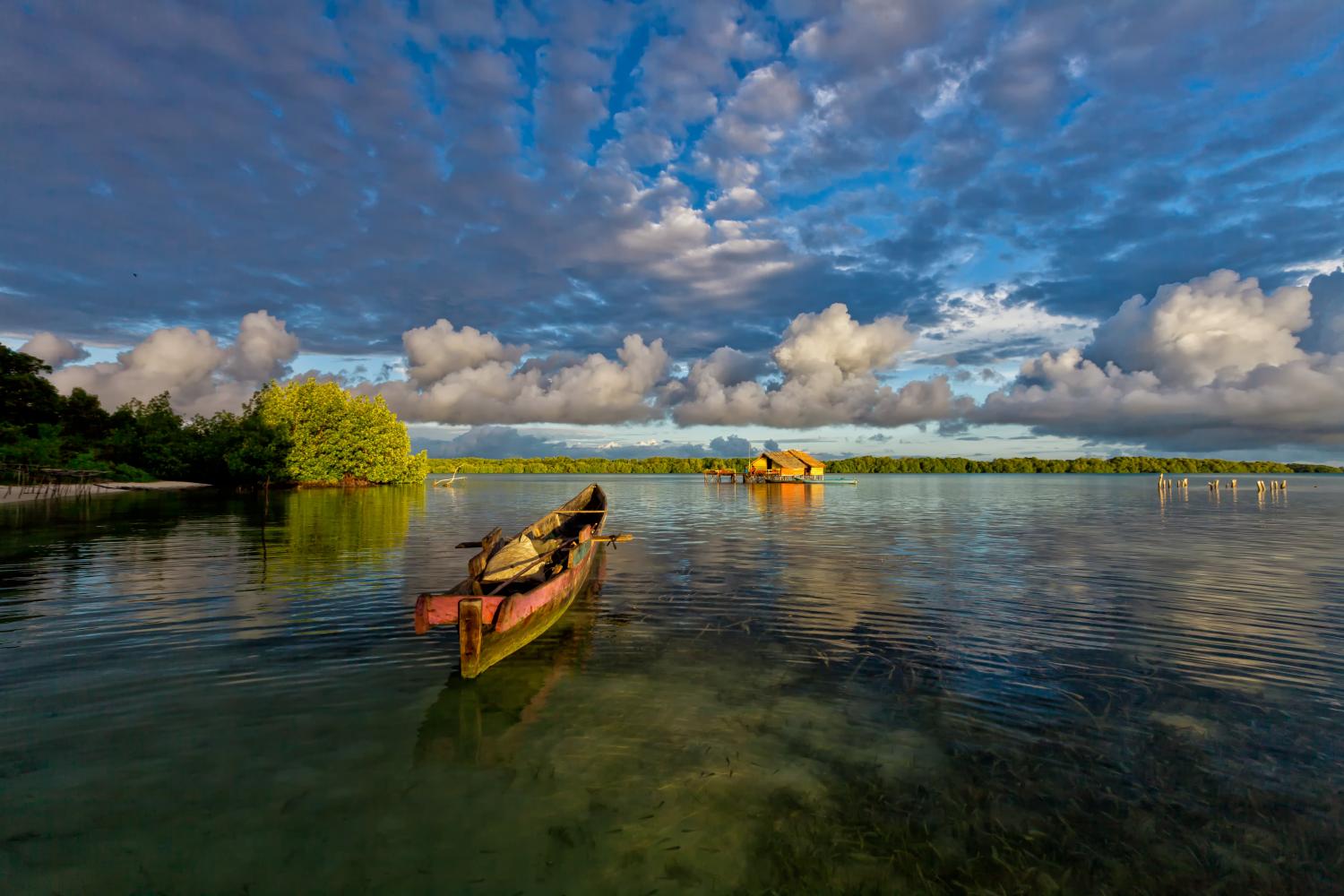 Pilotis à Halmahera