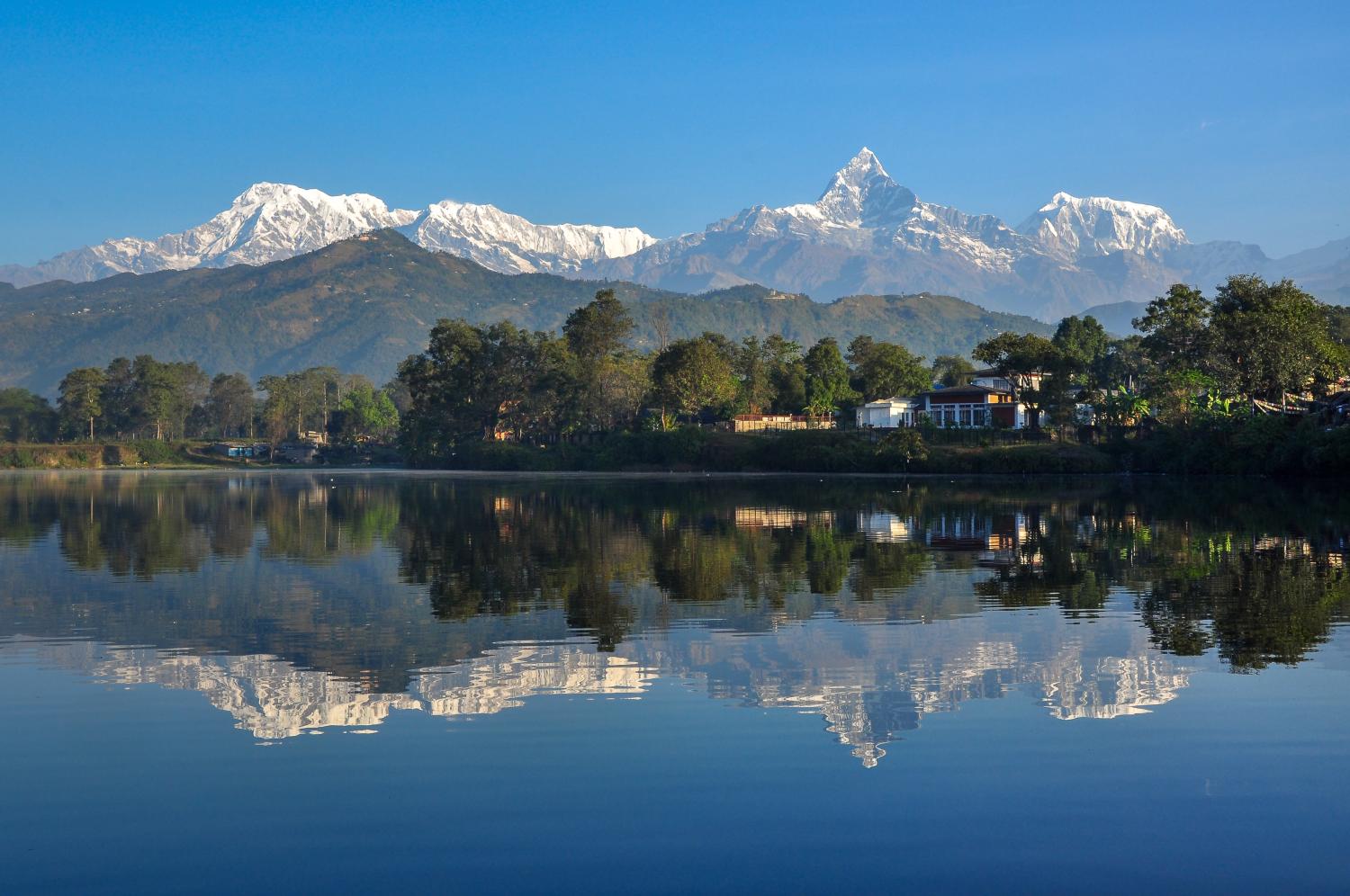 Lac Phewa à Pokhara