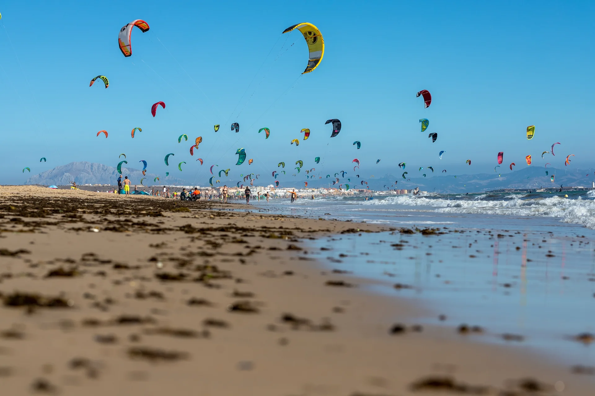 Kitesurfeurs à Tarifa