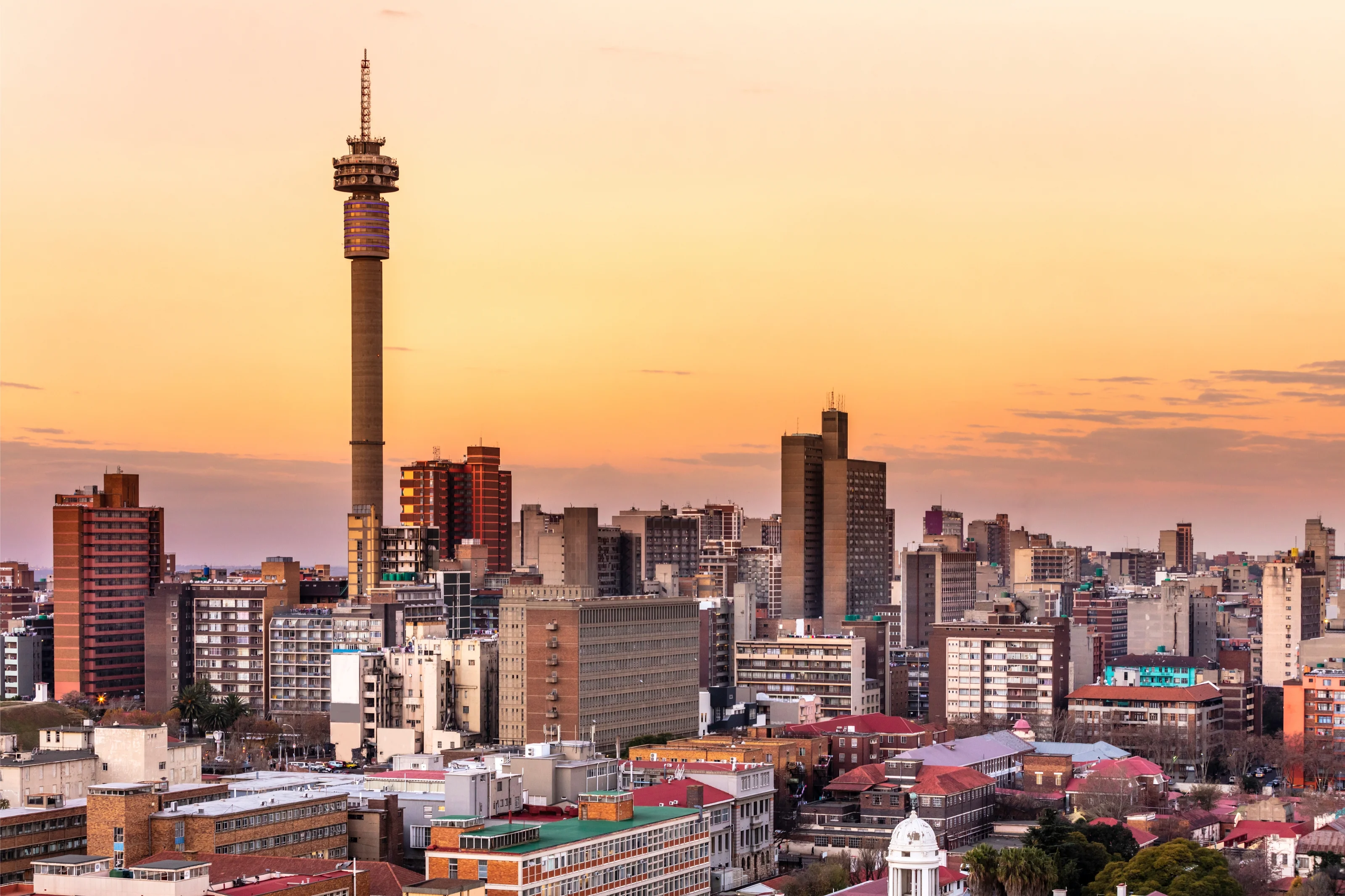 Johannesburg et la Telkom Tower