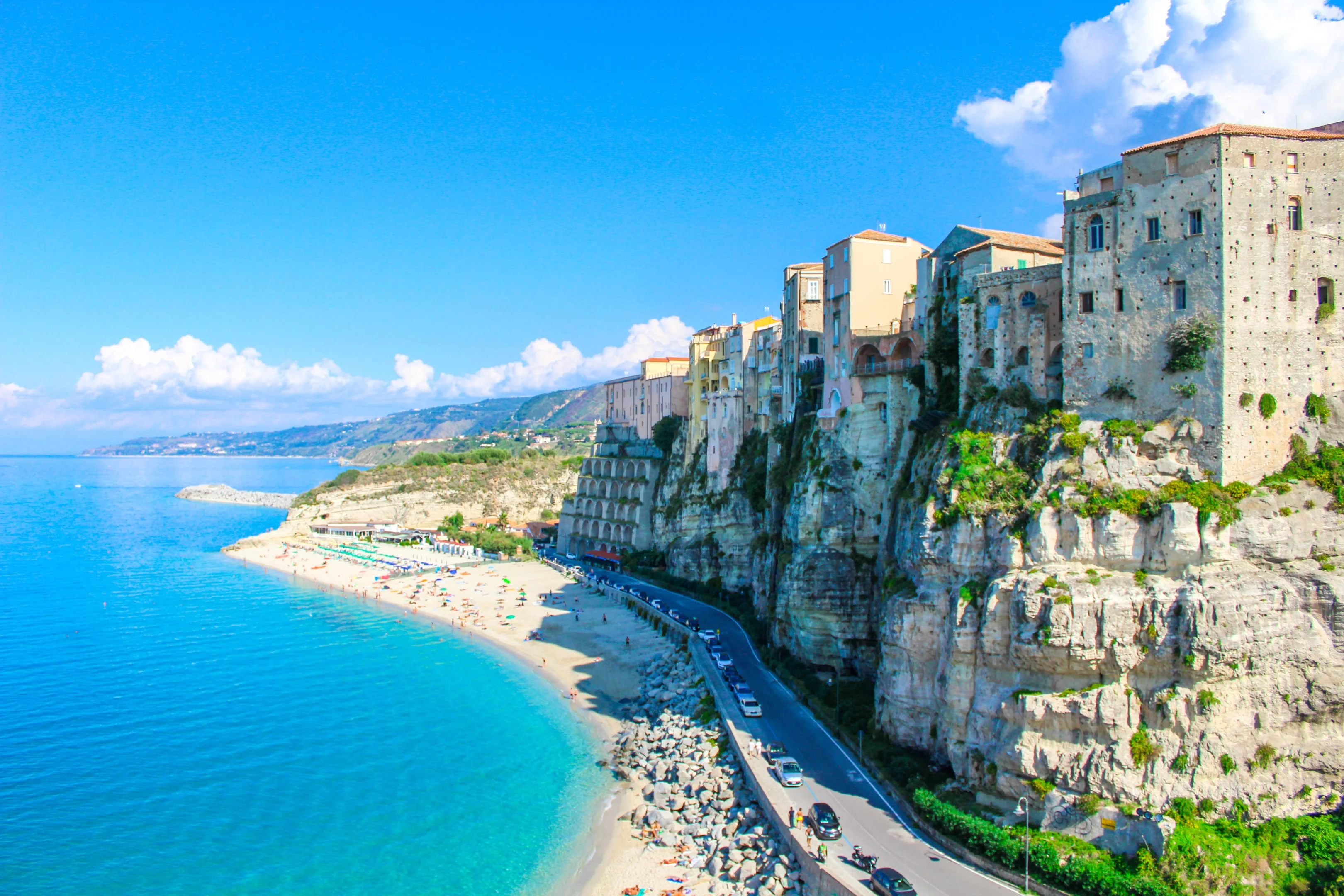Plage de la Rotonda à Tropea