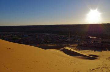 Couché de soleil sur Taghit