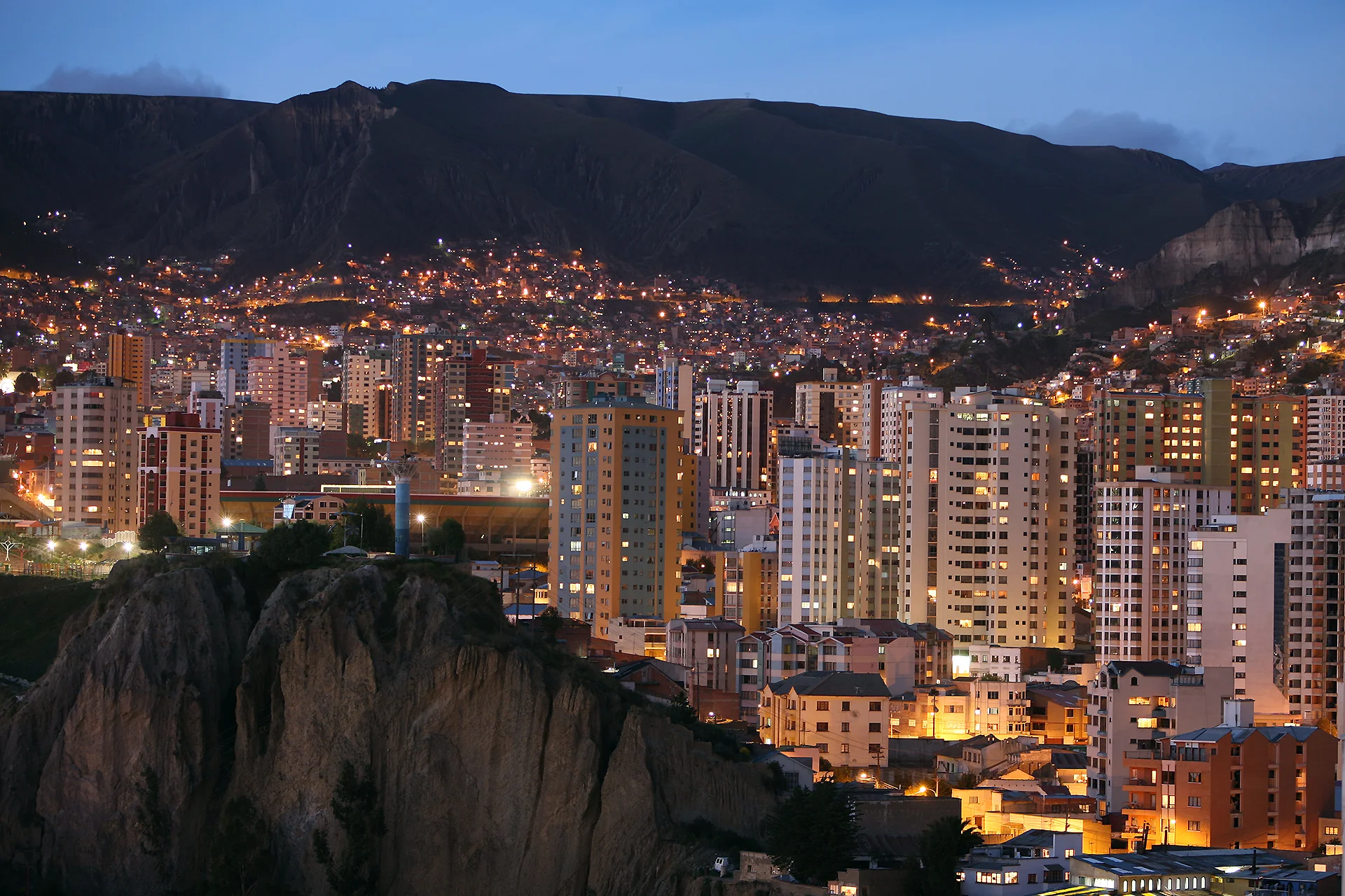 Bolivie - La Paz de nuit 1 ©Thaki Voyage
