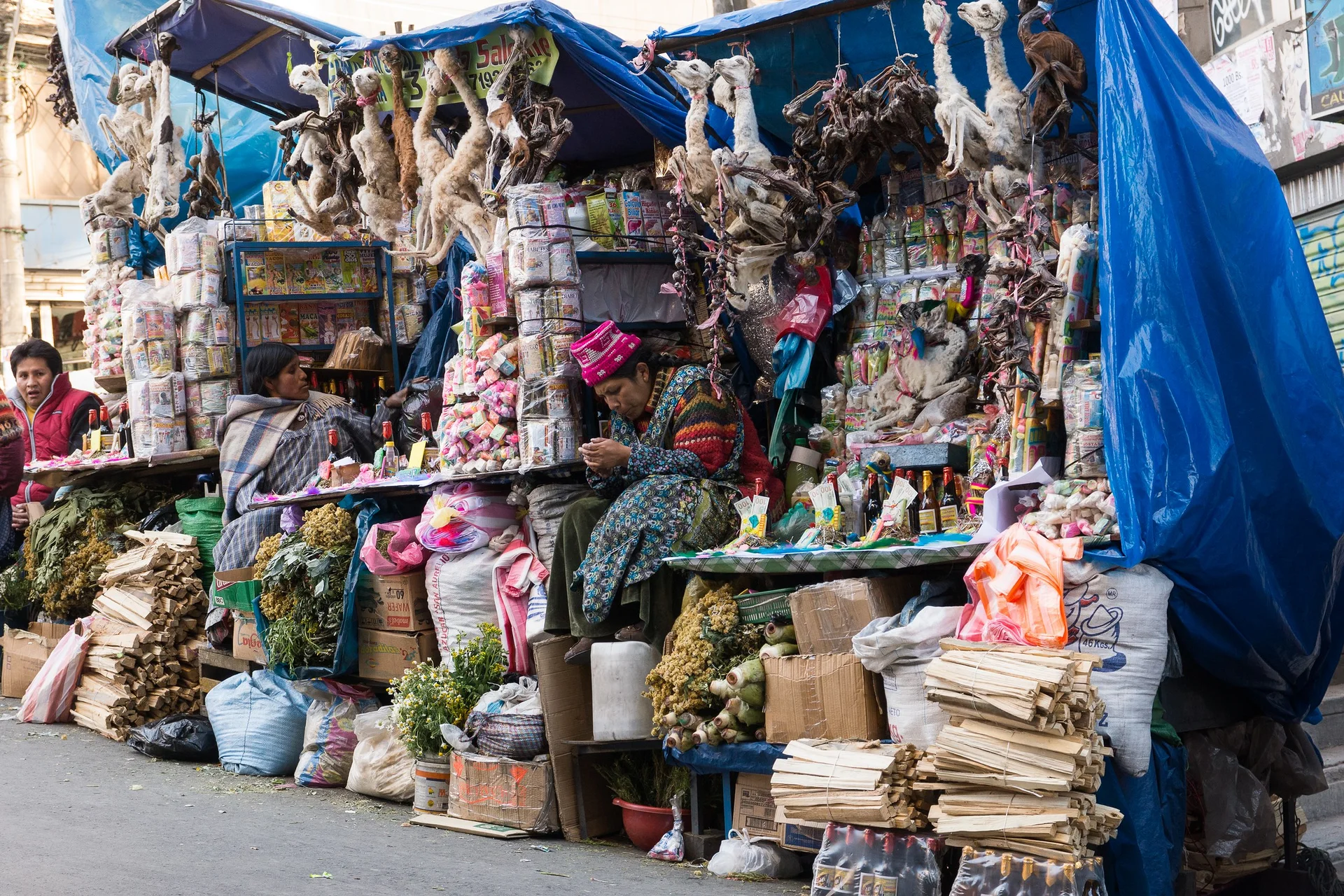 Bolivie - La Paz marché des sorcières ©Thaki Voyage — Marché des sorcières (Bolivie)