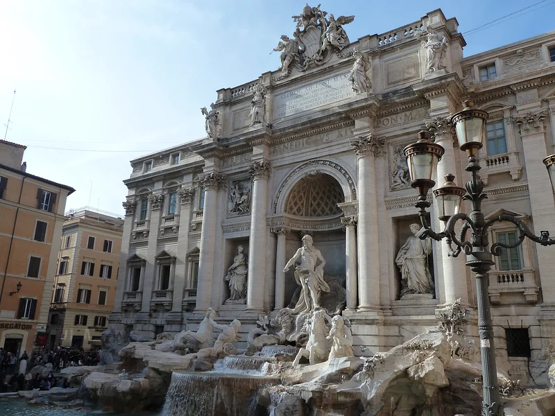 Rome en Italie — Fontaine de Trevi (Italie)