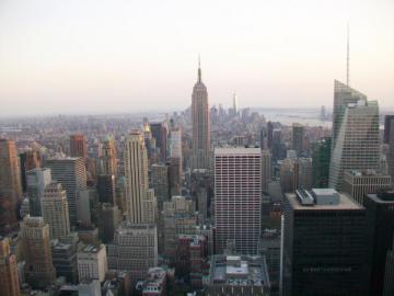 Vue aérienne sur l'Empire State Building