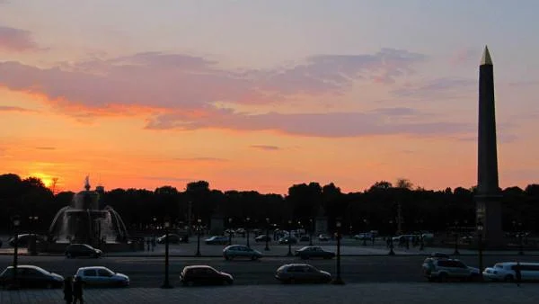 Fin de soirée à Paris — Place de la Concorde (France)