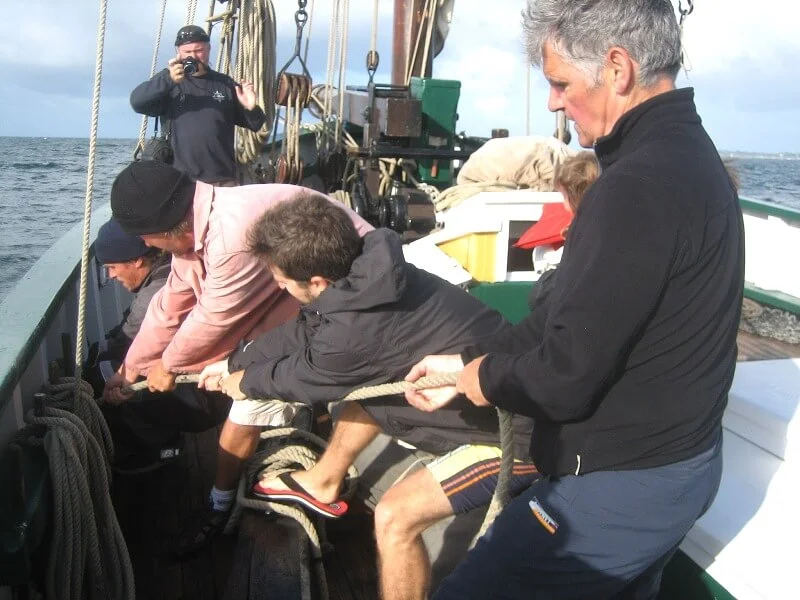Iles glenan corentin voilier traditionnel passagers