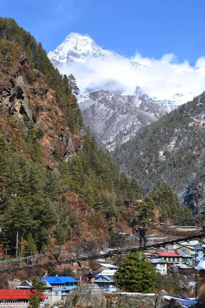 Pont suspendu (Népal)