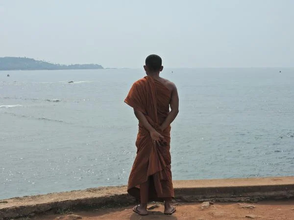 Moine bouddhiste - Galle — Galle (Sri Lanka)