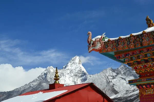 Décoration du Monastère de dingboche (Népal)