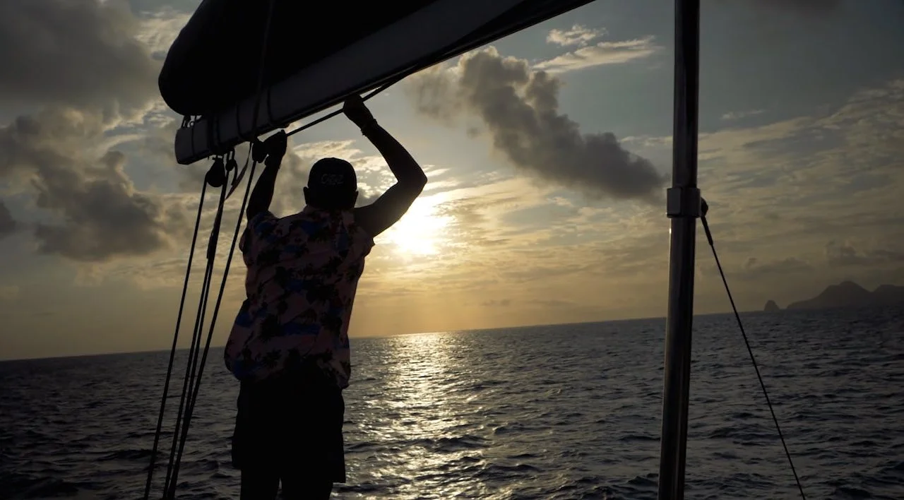 Croisiere Grenadines Sunset sur le catamaran (Sainte-Lucie)