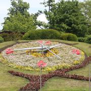 Horloge fleurie