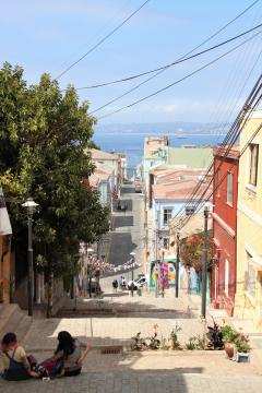 Linda vista del puerto