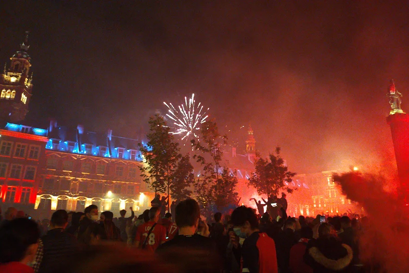Le LOSC, champion de Ligue 1 — Grand'Place de Lille (France)