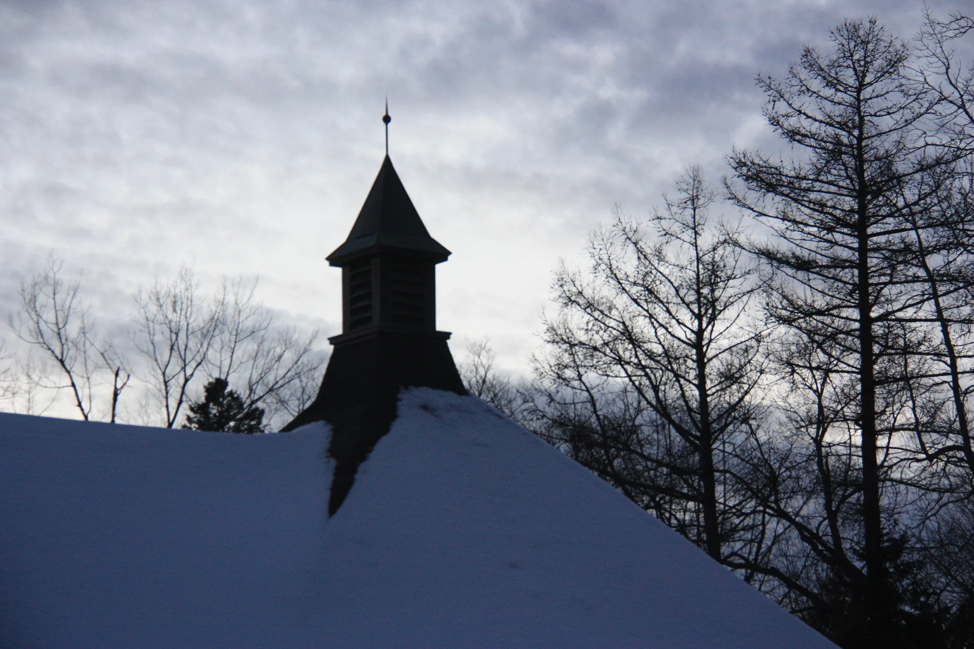 Clocher dans la campagne — Québec (Canada)