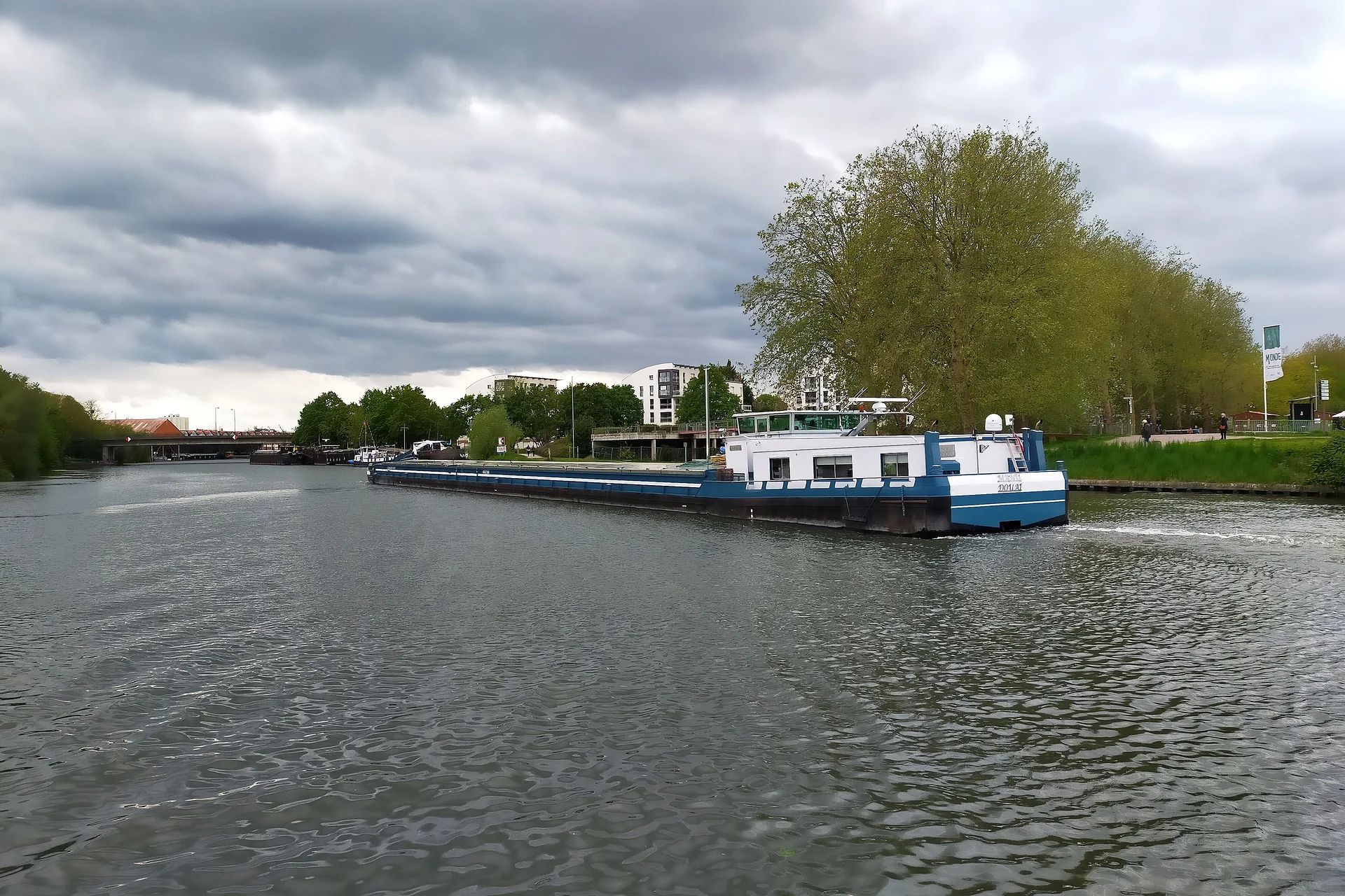 Péniche sur la Deûle — Lille (France)